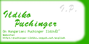 ildiko puchinger business card